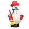 ⛄️Schneemann mit Besen aufblasbar 3 Meter