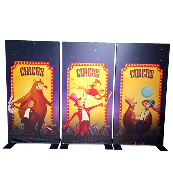 🎪 Zirkus Dekoration Banners (3-teilig) mieten 