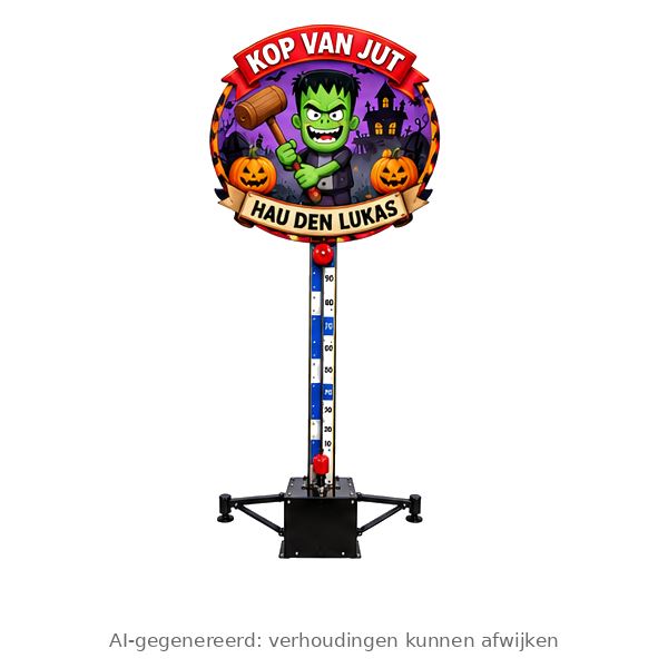 kop van jut halloween verhuur halloween krachtmeter huren