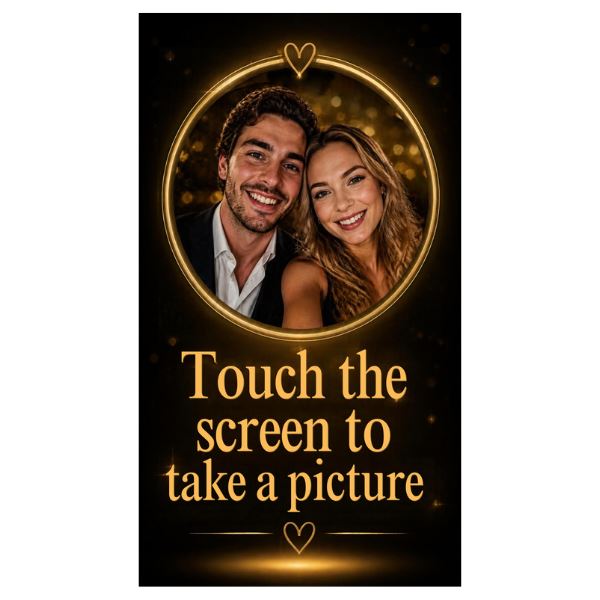 gepersonaliseerd startscherm voor photobooth